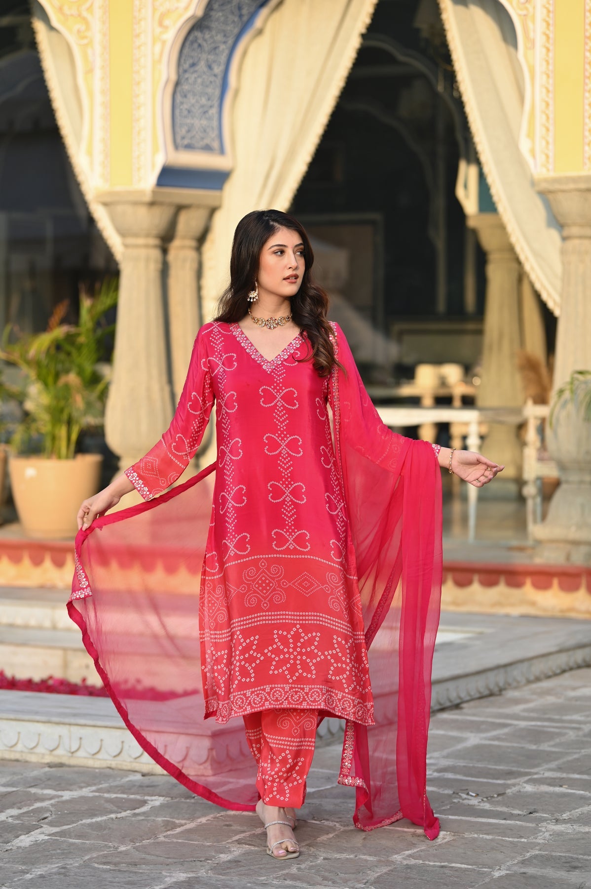 Kashish Peach Graceful Beauty Dress