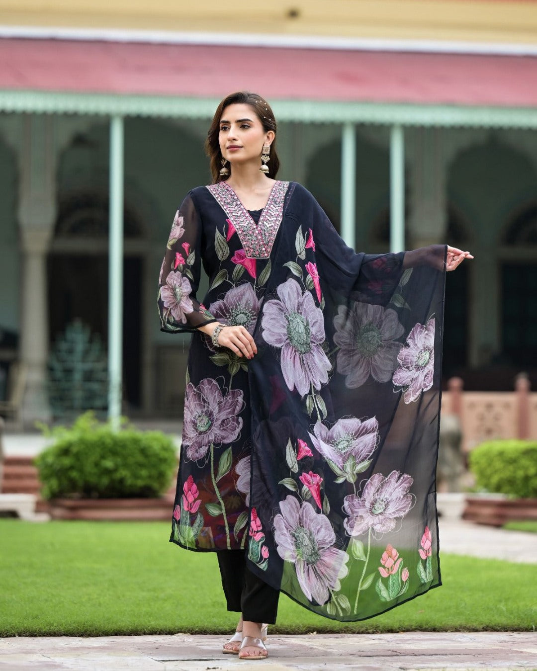 Sonika Black Sophisticated Formal Dress