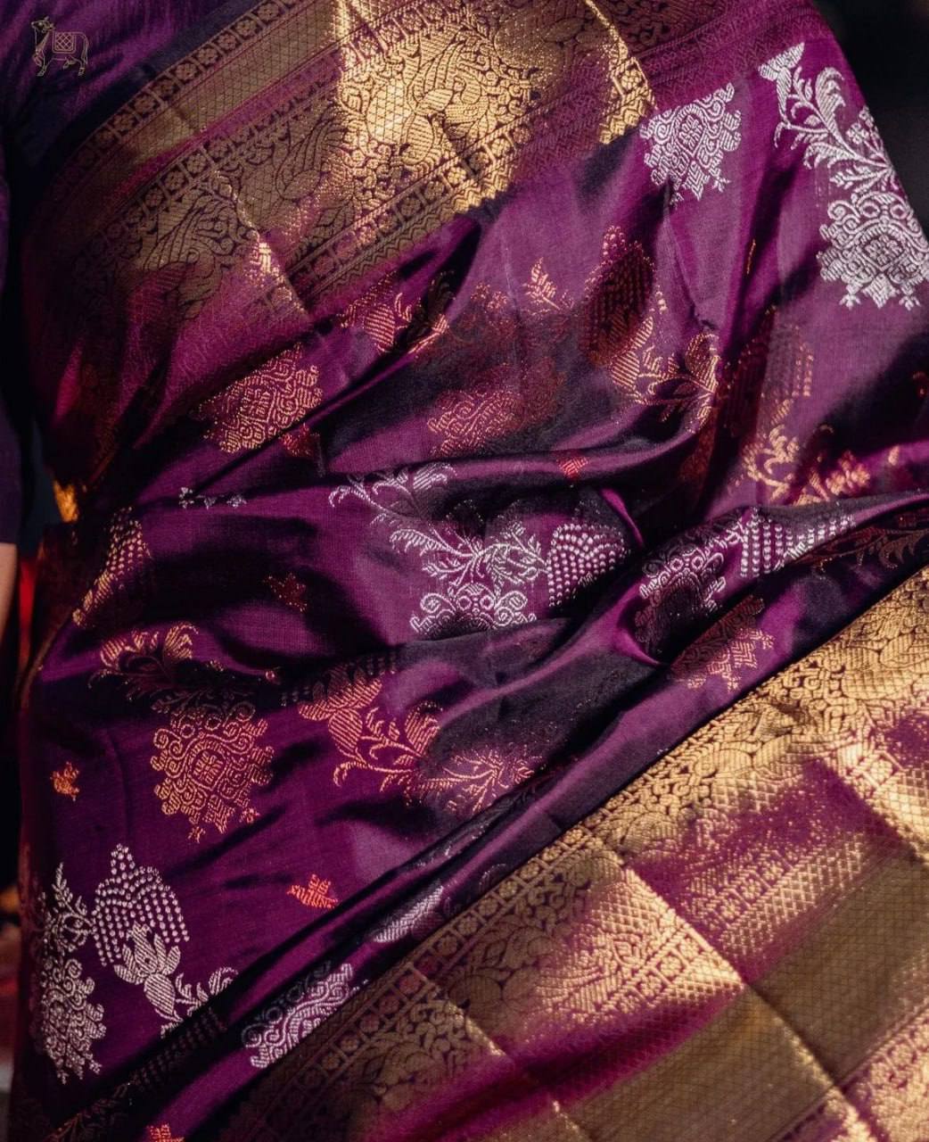 Premium Purple Saree with Rich Pallu & Full Jacquard Weaving