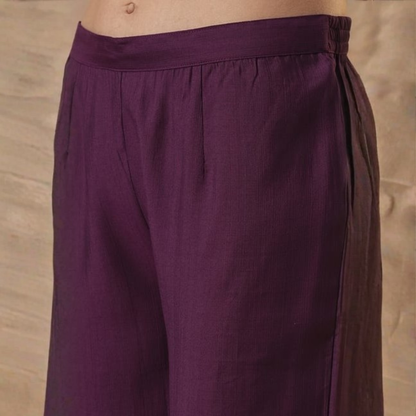 Royal Amethyst Chanderi Grace Kurta Set