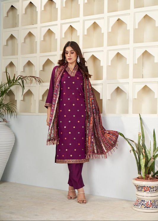 Maroon Charm Kurta Set