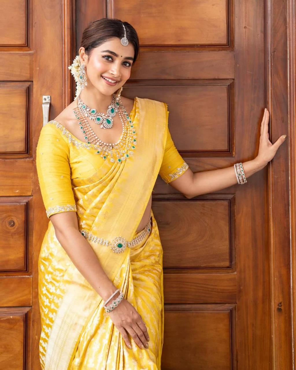 Luxurious Honey Rich Pallu Saree with Exclusive Jacquard Work