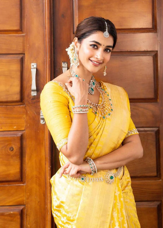 Luxurious Honey Rich Pallu Saree with Exclusive Jacquard Work