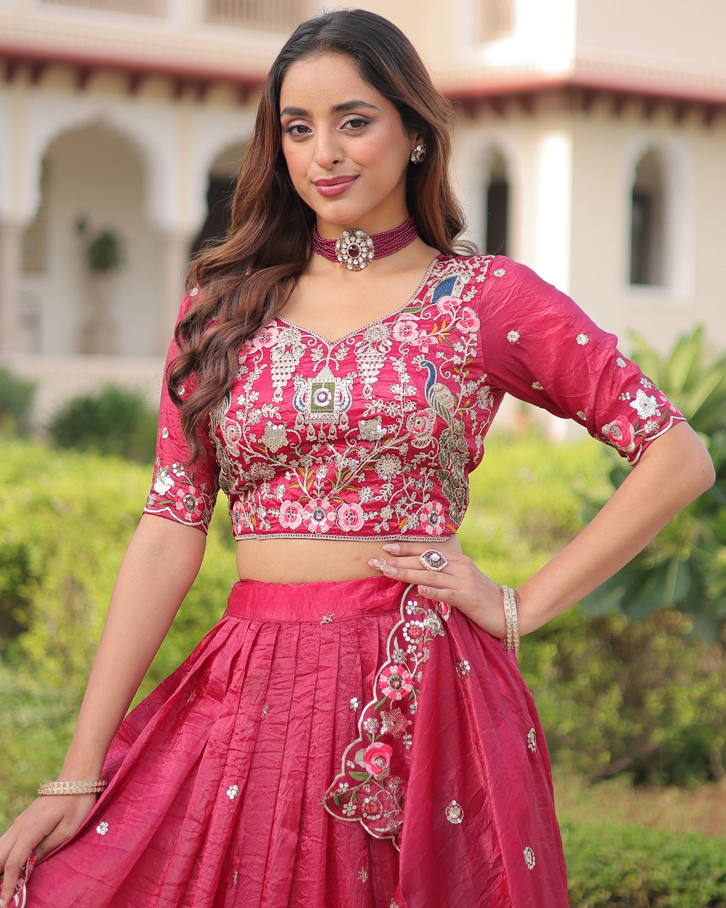 Fuchsia Dreams A Pink Lehenga Set