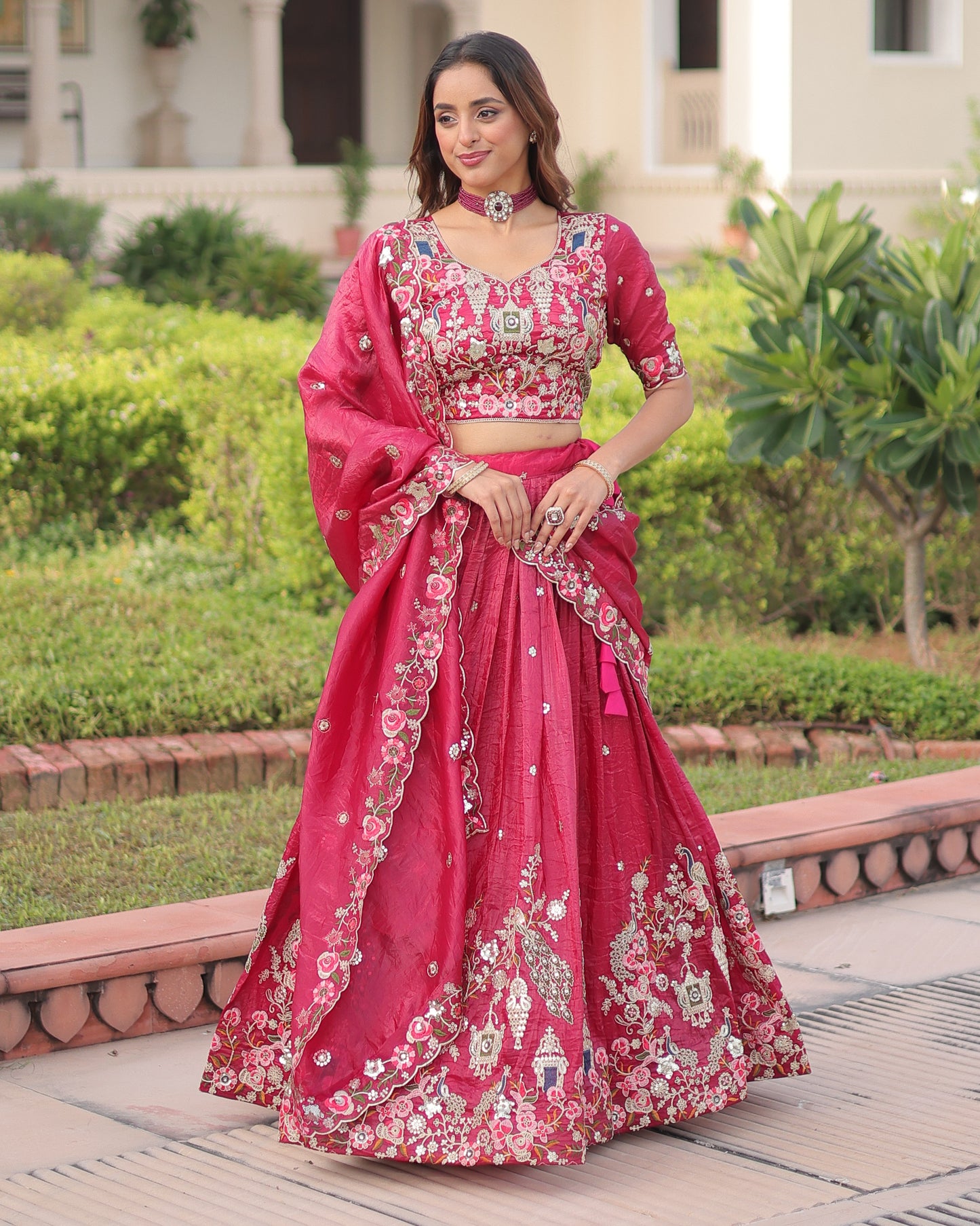 Fuchsia Dreams A Pink Lehenga Set