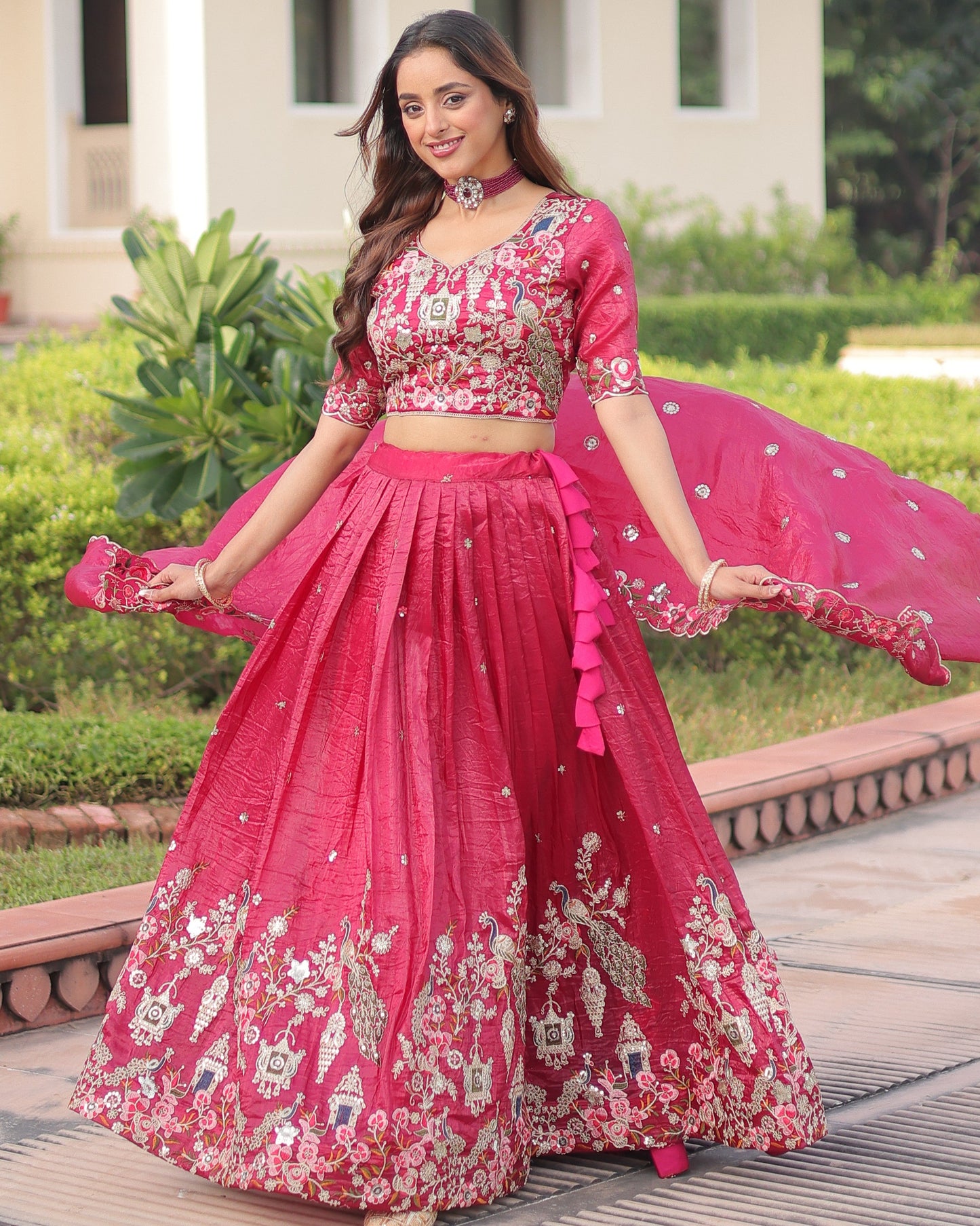 Fuchsia Dreams A Pink Lehenga Set