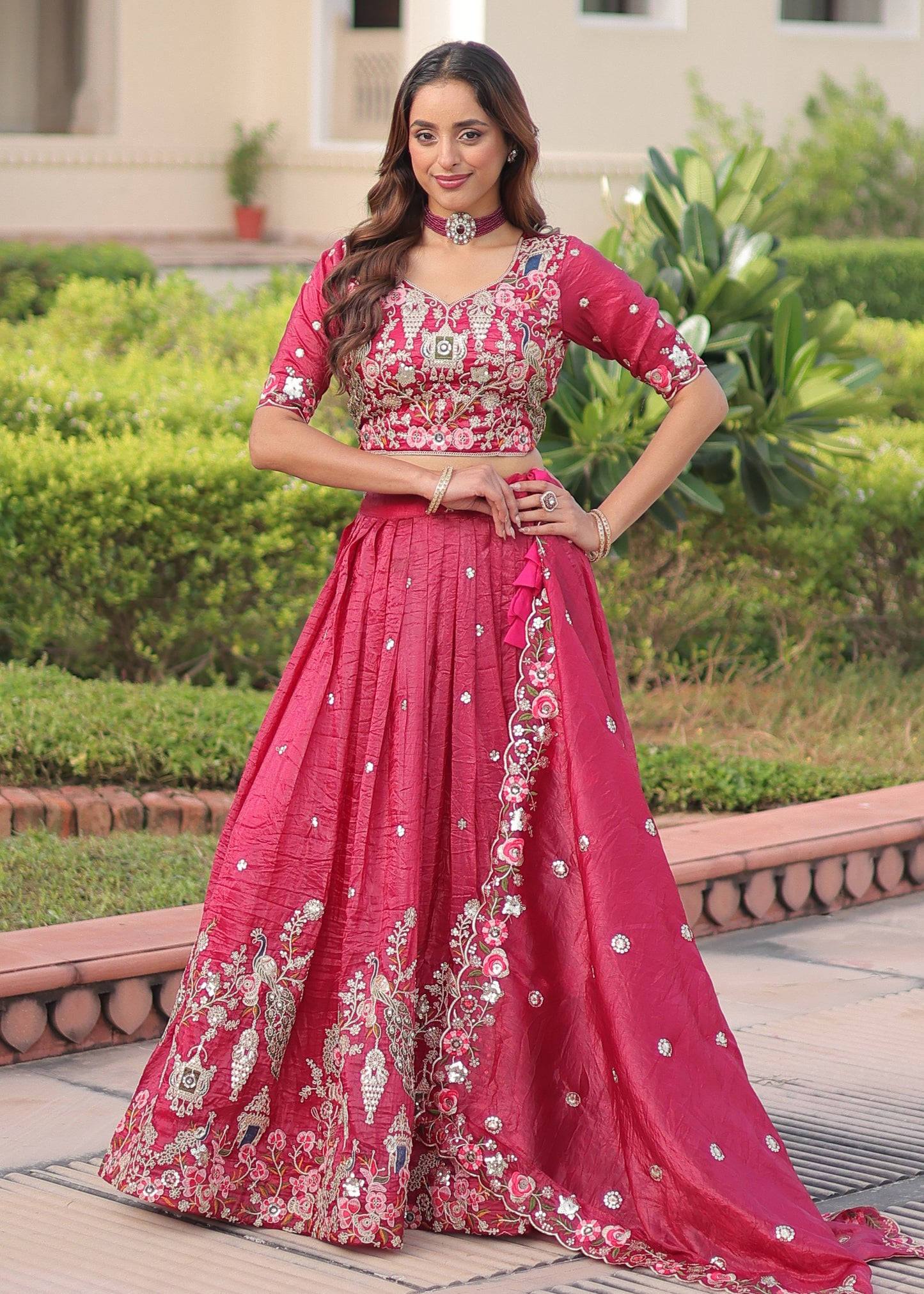 Fuchsia Dreams A Pink Lehenga Set