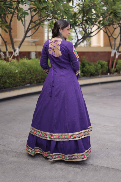 Vayiksha Purple Ethereal Embroidered Lehenga Set