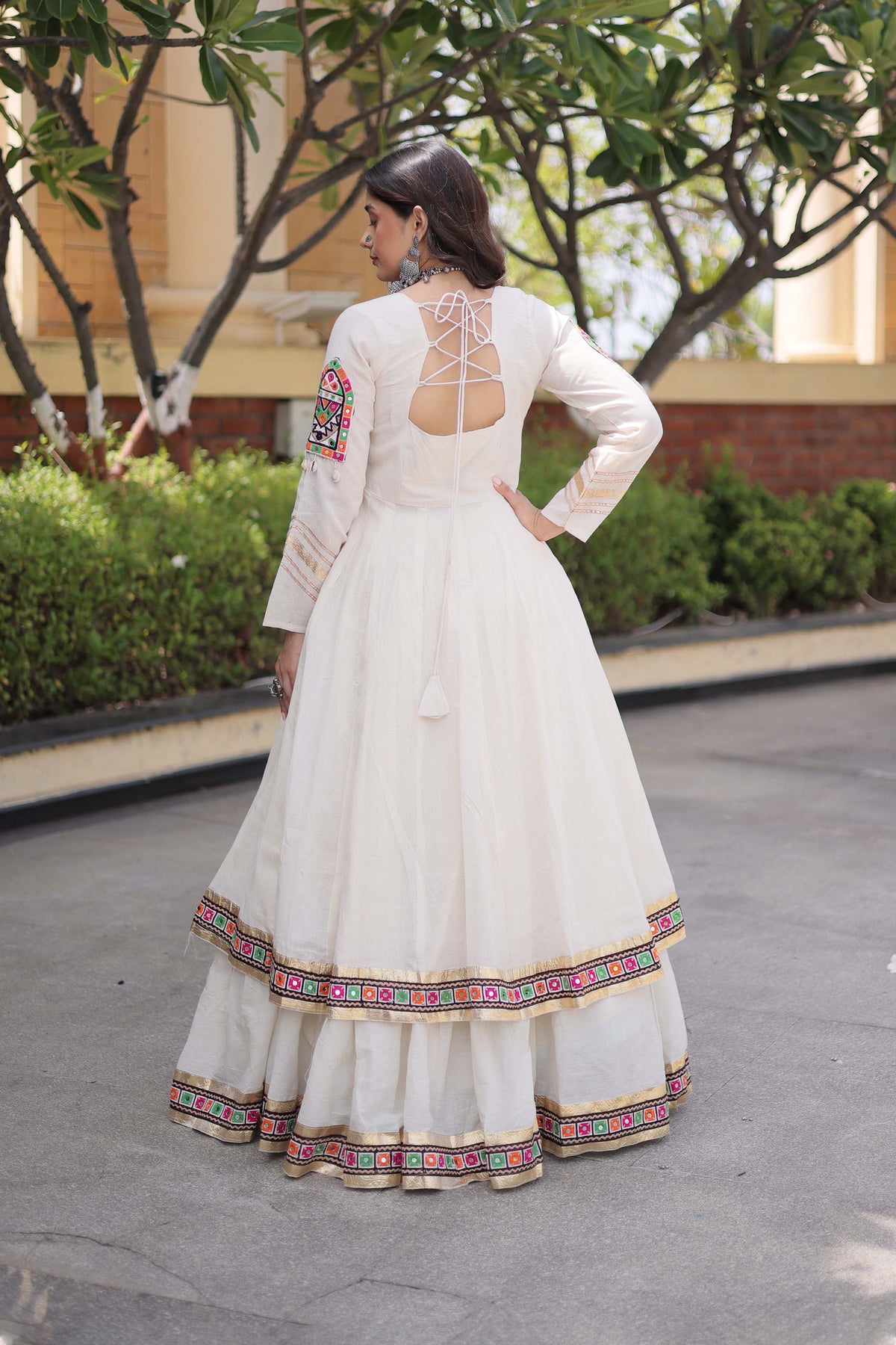 Vayiksha Ivory Ethereal Embroidered Lehenga Set