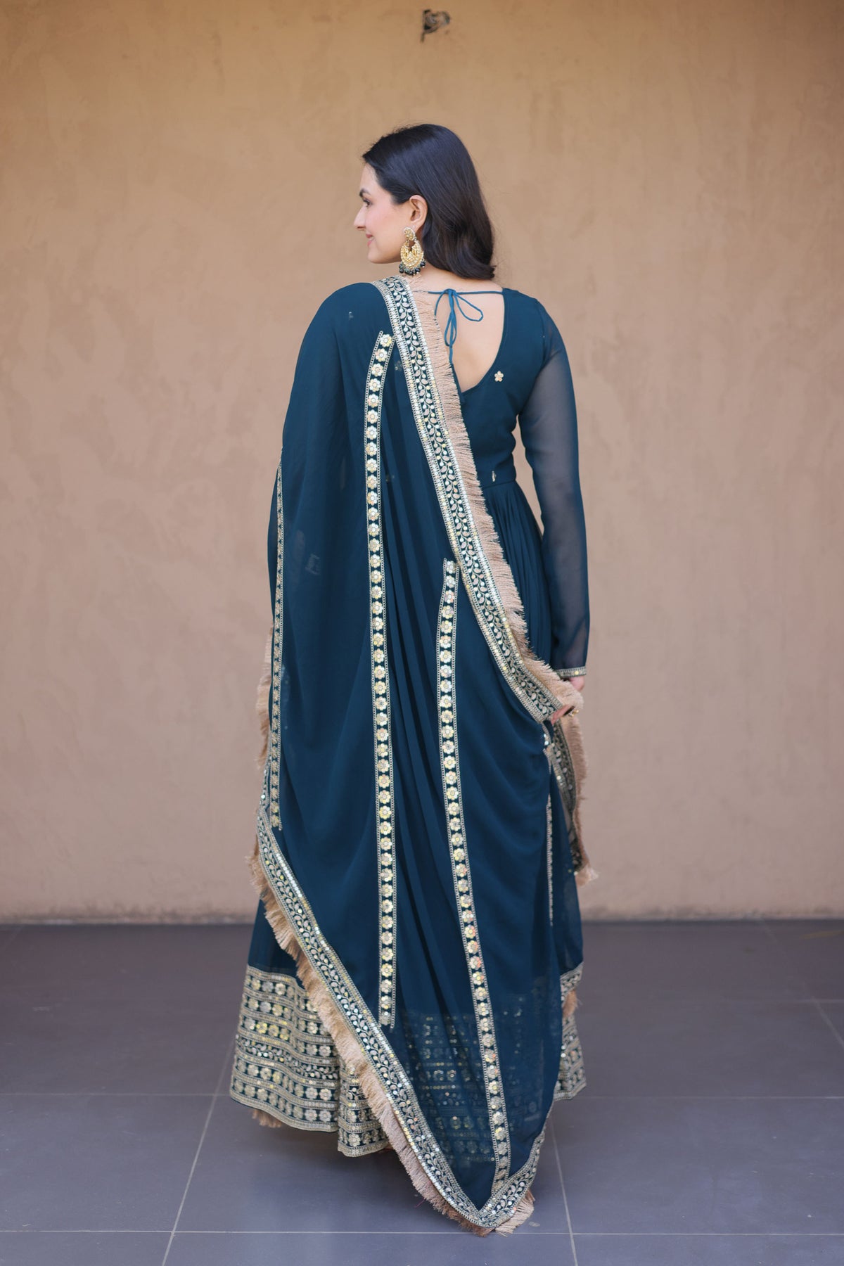 Rushaali Rama Faux Blooming Gown Set