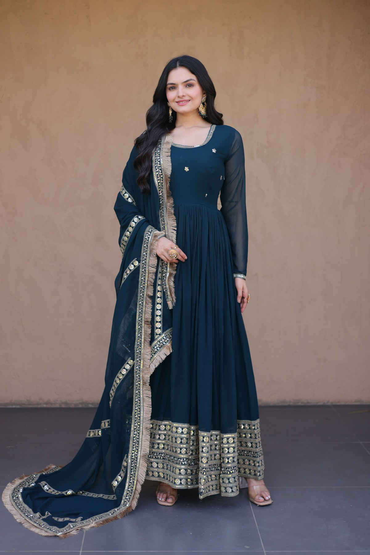 Rushaali Rama Faux Blooming Gown Set