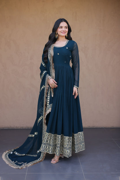 Rushaali Rama Faux Blooming Gown Set