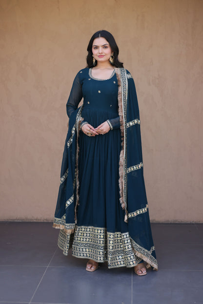 Rushaali Rama Faux Blooming Gown Set