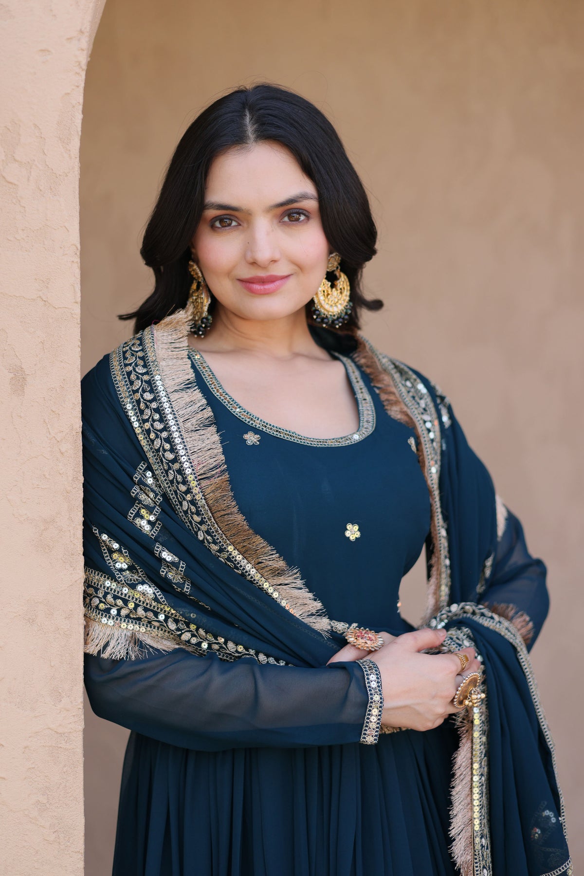 Rushaali Rama Faux Blooming Gown Set