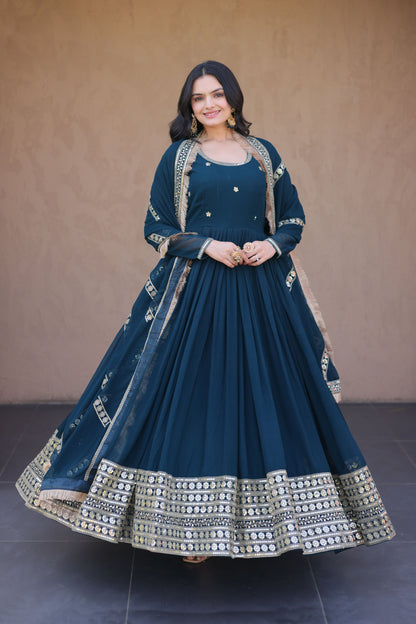 Rushaali Rama Faux Blooming Gown Set