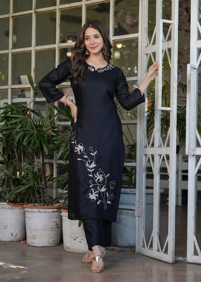 Black Radiance Kurta Set