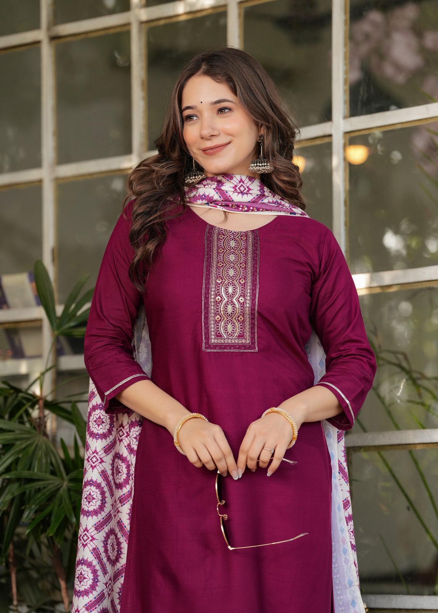 Rustic Red Chic Kurta Set