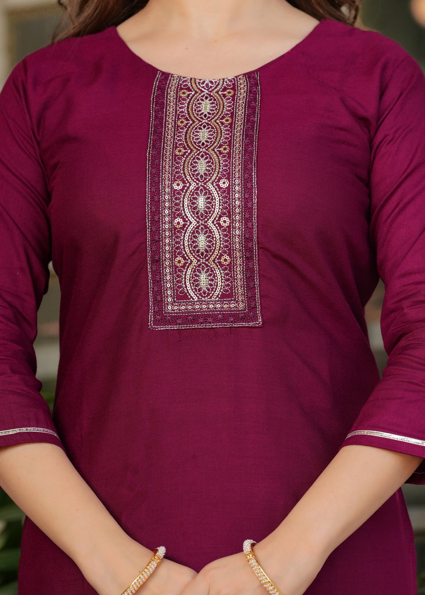 Rustic Red Chic Kurta Set