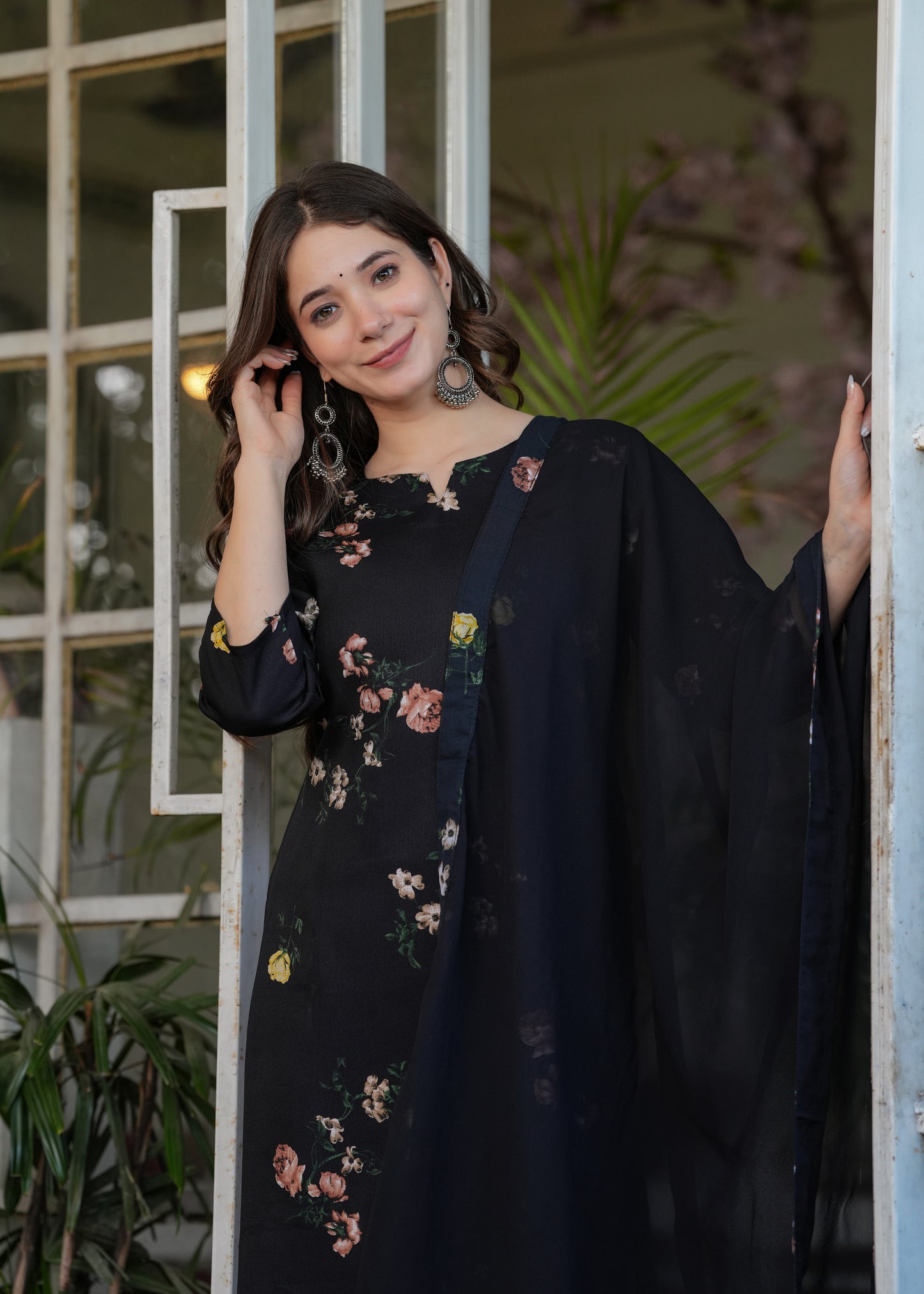 Bold Black Luxe Kurta Set