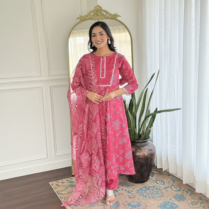 Rani Pink Designer Kurta Set