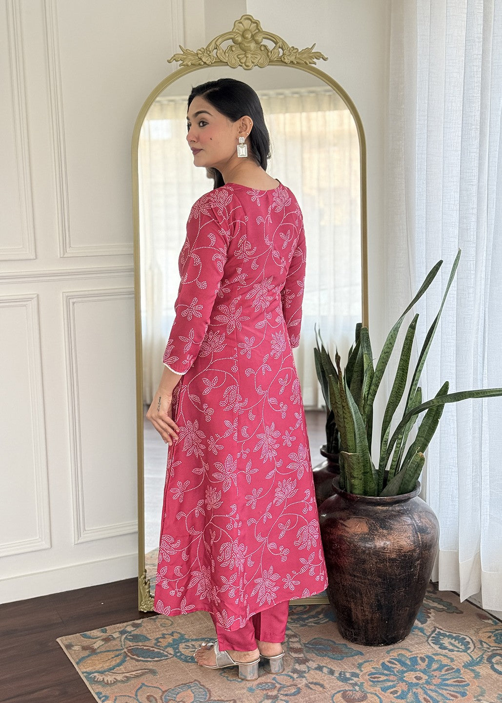 Rani Pink Designer Kurta Set