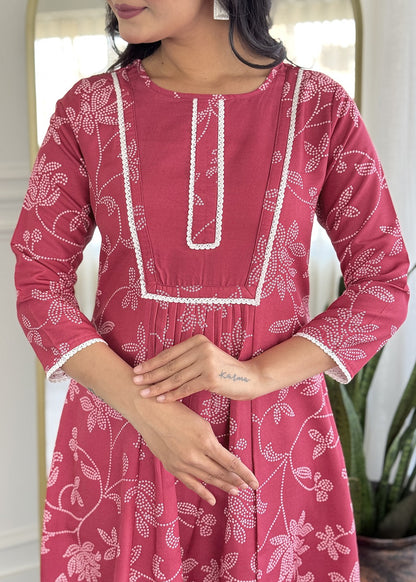 Rani Pink Designer Kurta Set