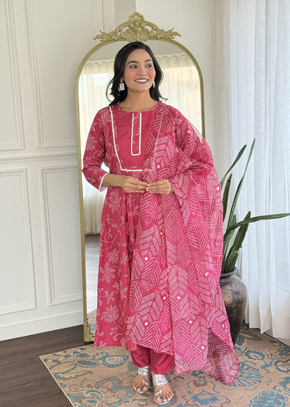 Rani Pink Designer Kurta Set