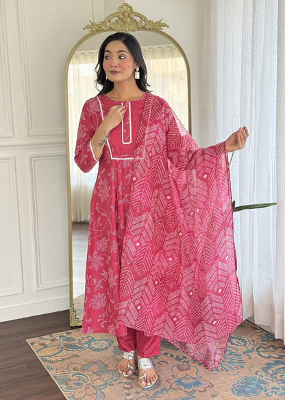 Rani Pink Designer Kurta Set