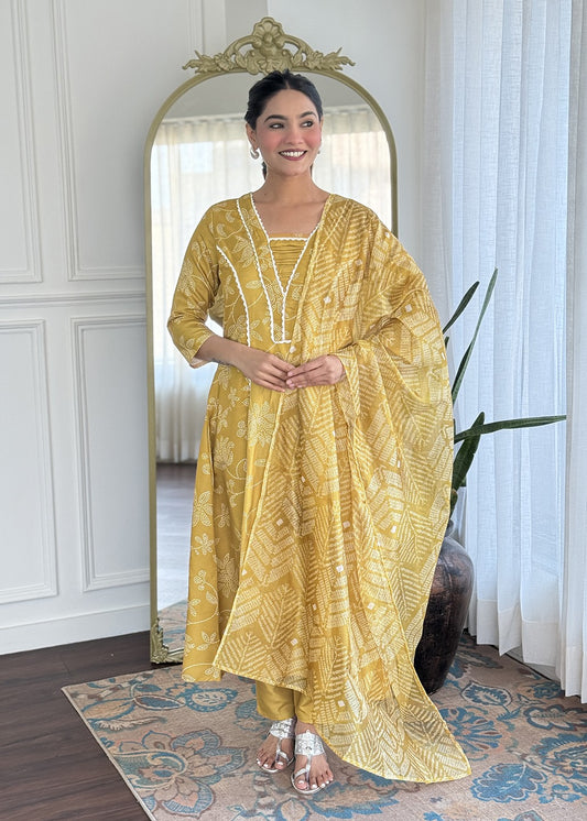 Sunshine Yellow Designer Kurta Set