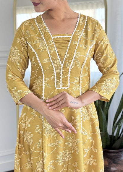 Sunshine Yellow Designer Kurta Set
