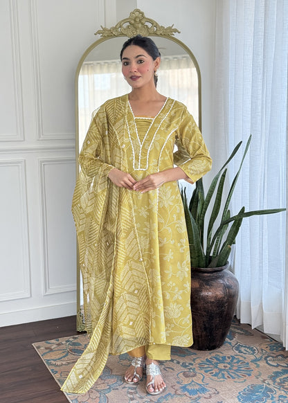 Sunshine Yellow Designer Kurta Set