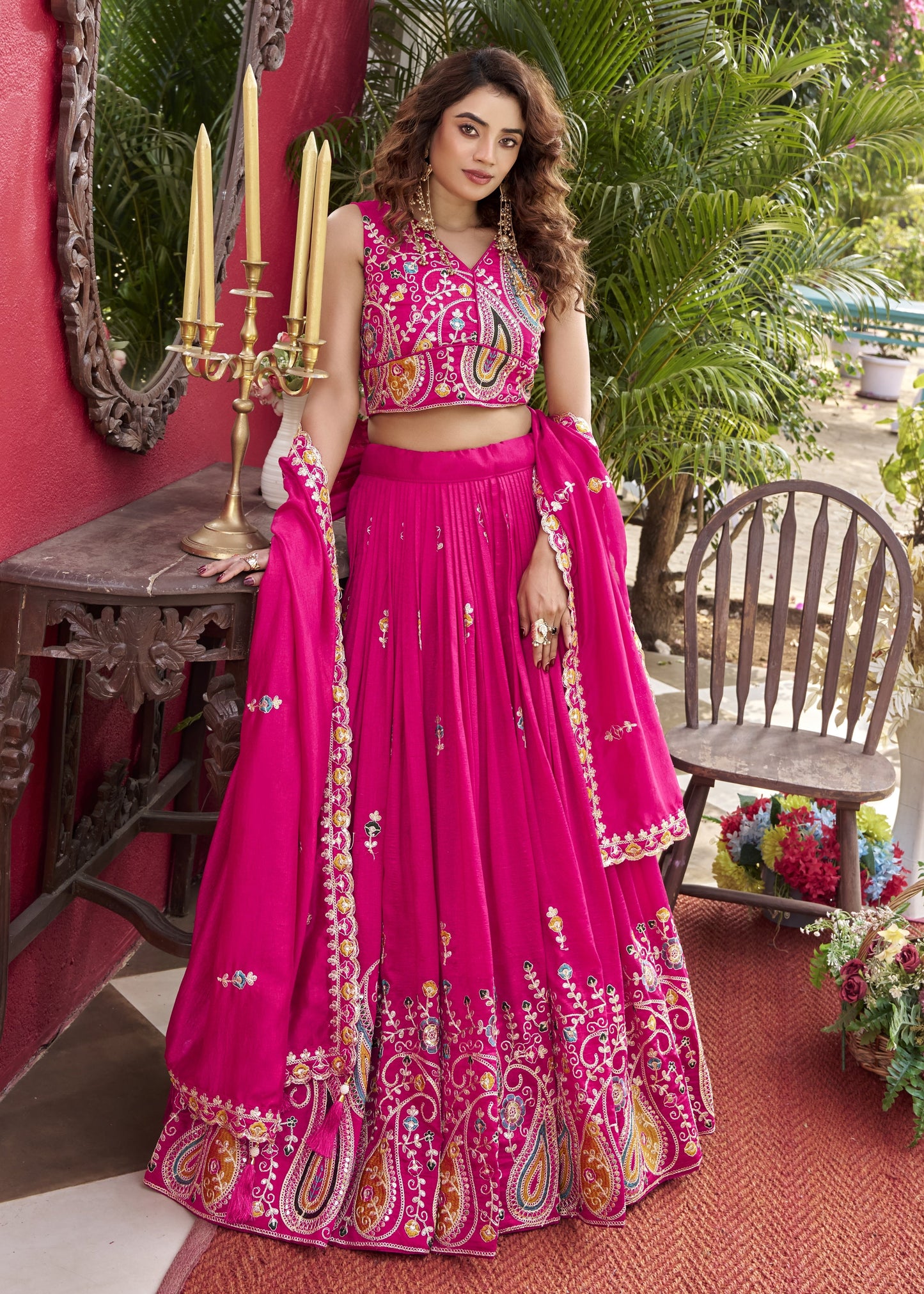 Enchanting Magenta Pink Lehenga Set