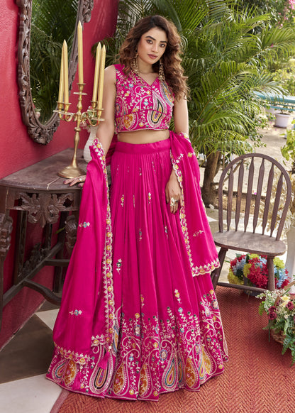 Enchanting Magenta Pink Lehenga Set