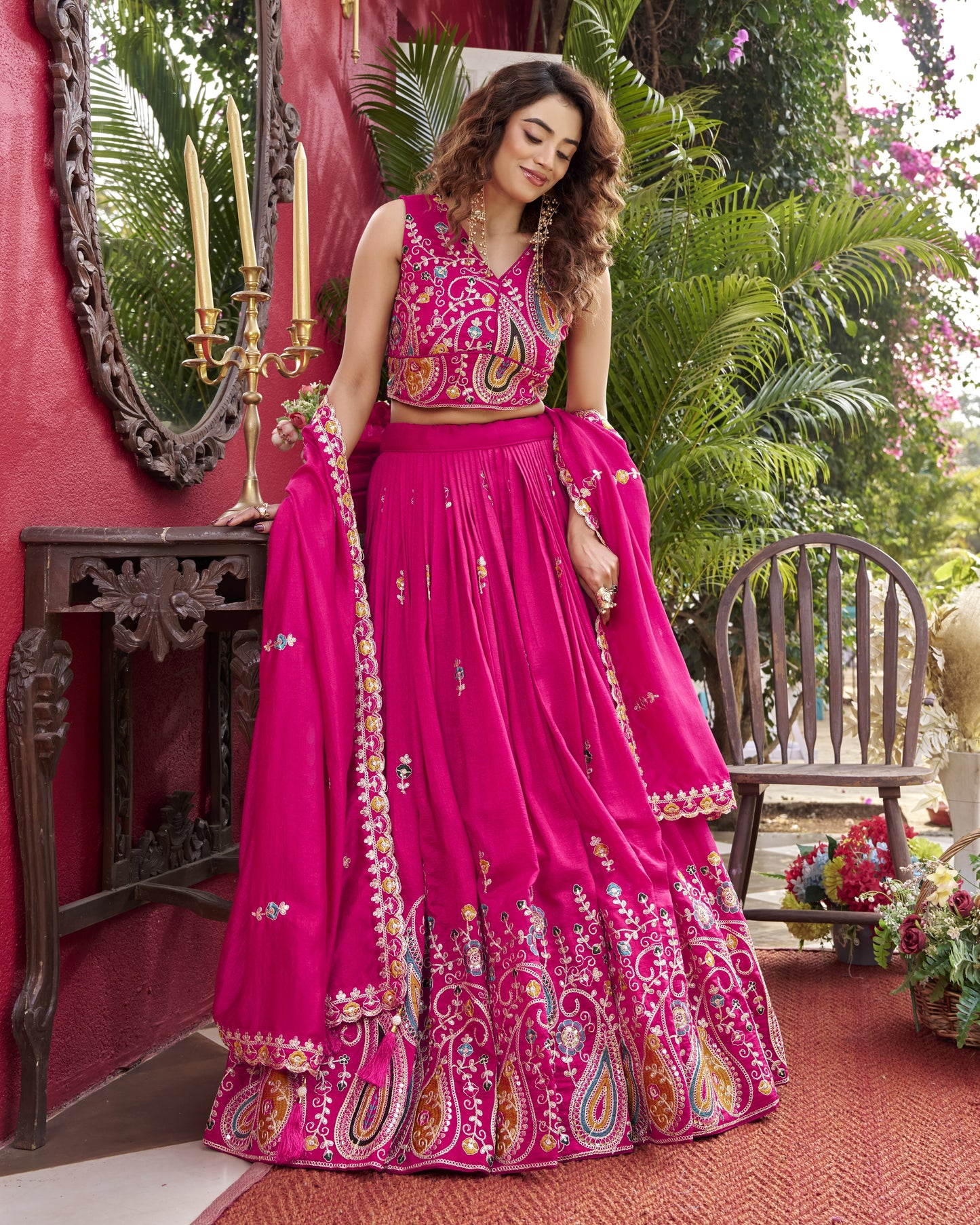 Enchanting Magenta Pink Lehenga Set