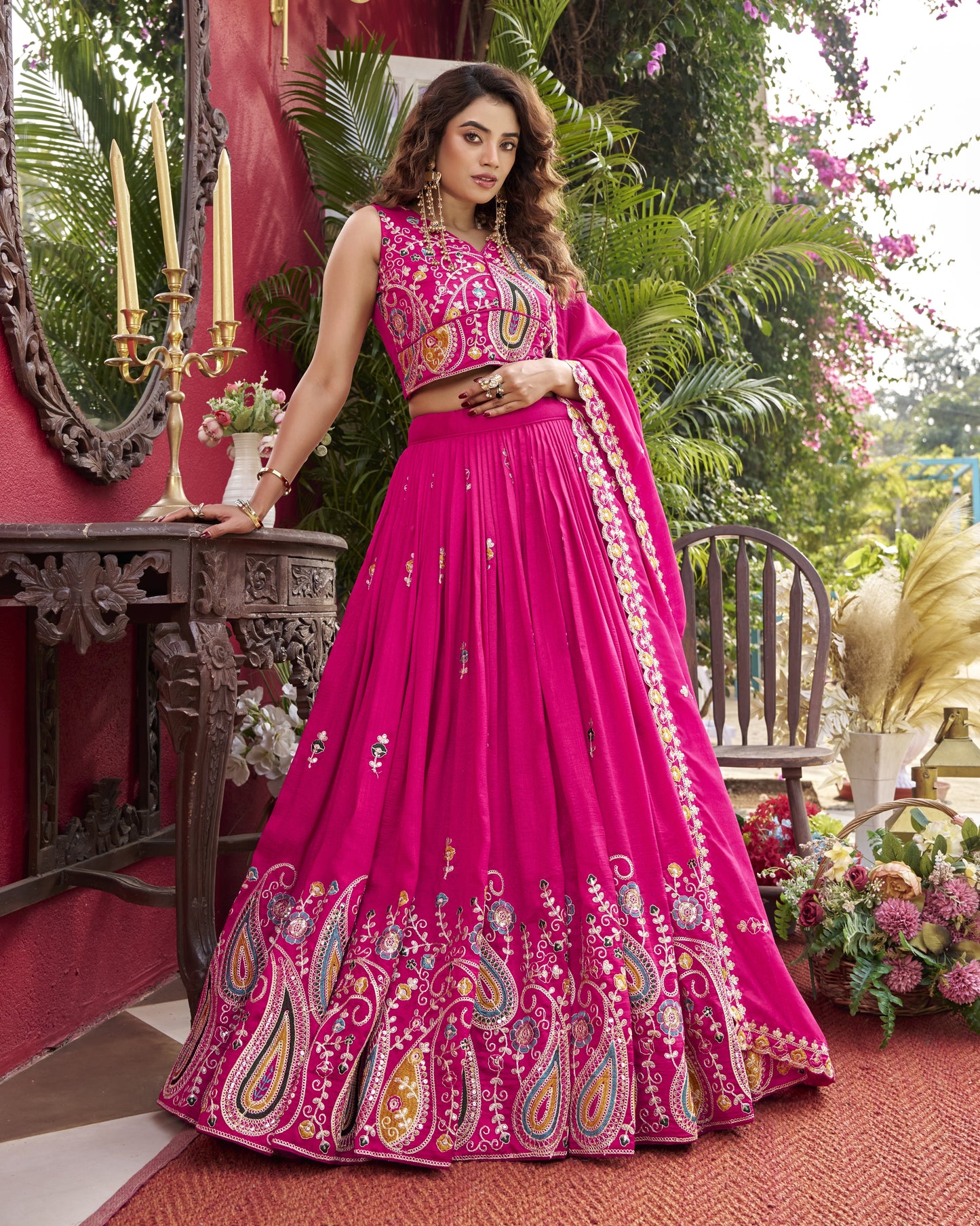 Enchanting Magenta Pink Lehenga Set