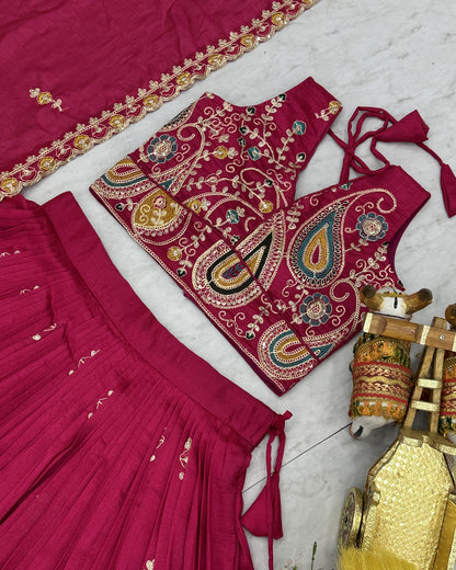 Enchanting Magenta Pink Lehenga Set