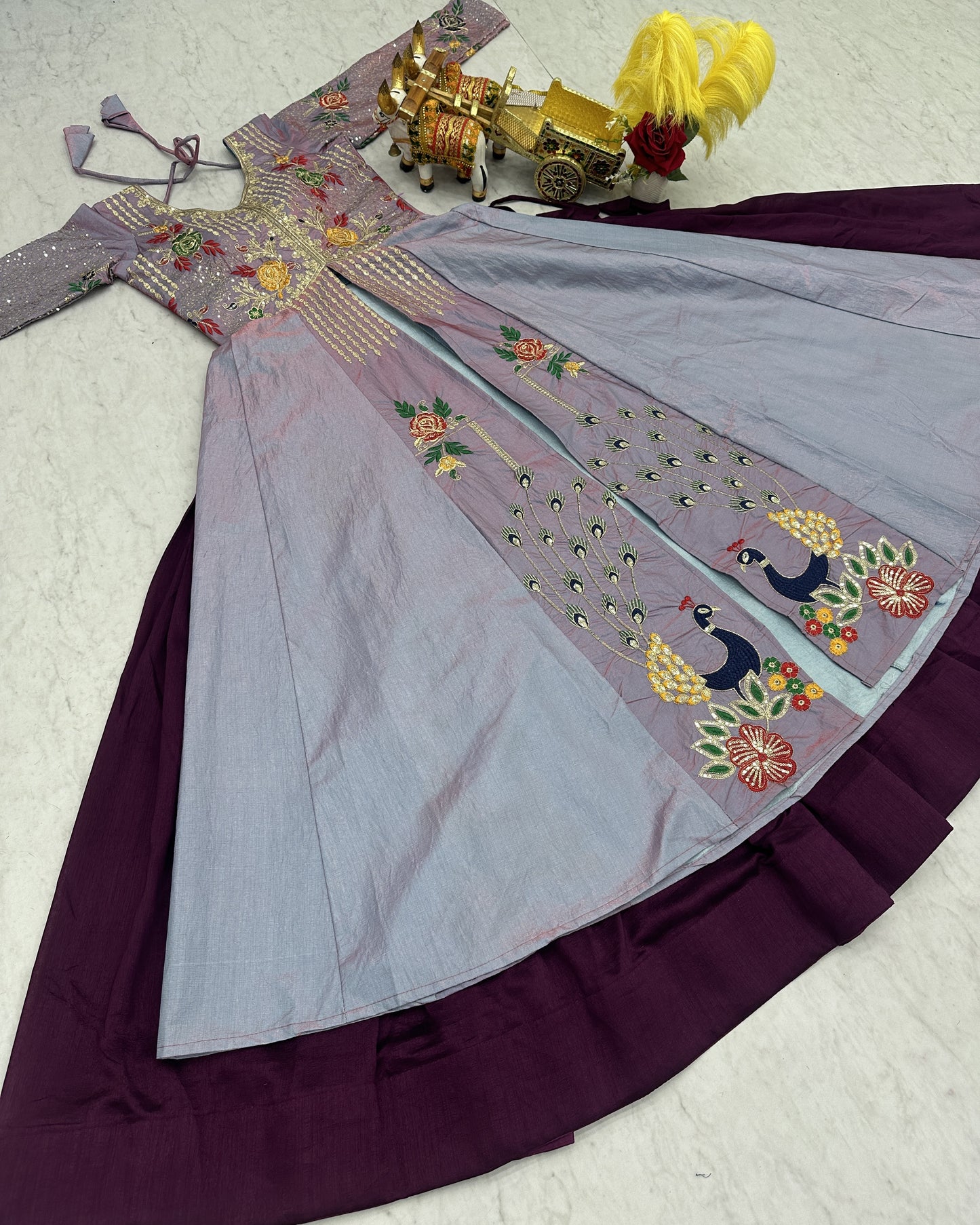 Lavender Dreams Embroidered Lehenga Set