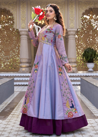 Lavender Dreams Embroidered Lehenga Set