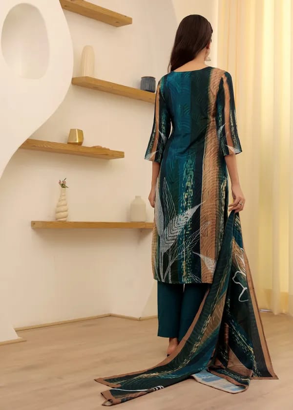 Aaliya Dark Cyan Elegant Dress