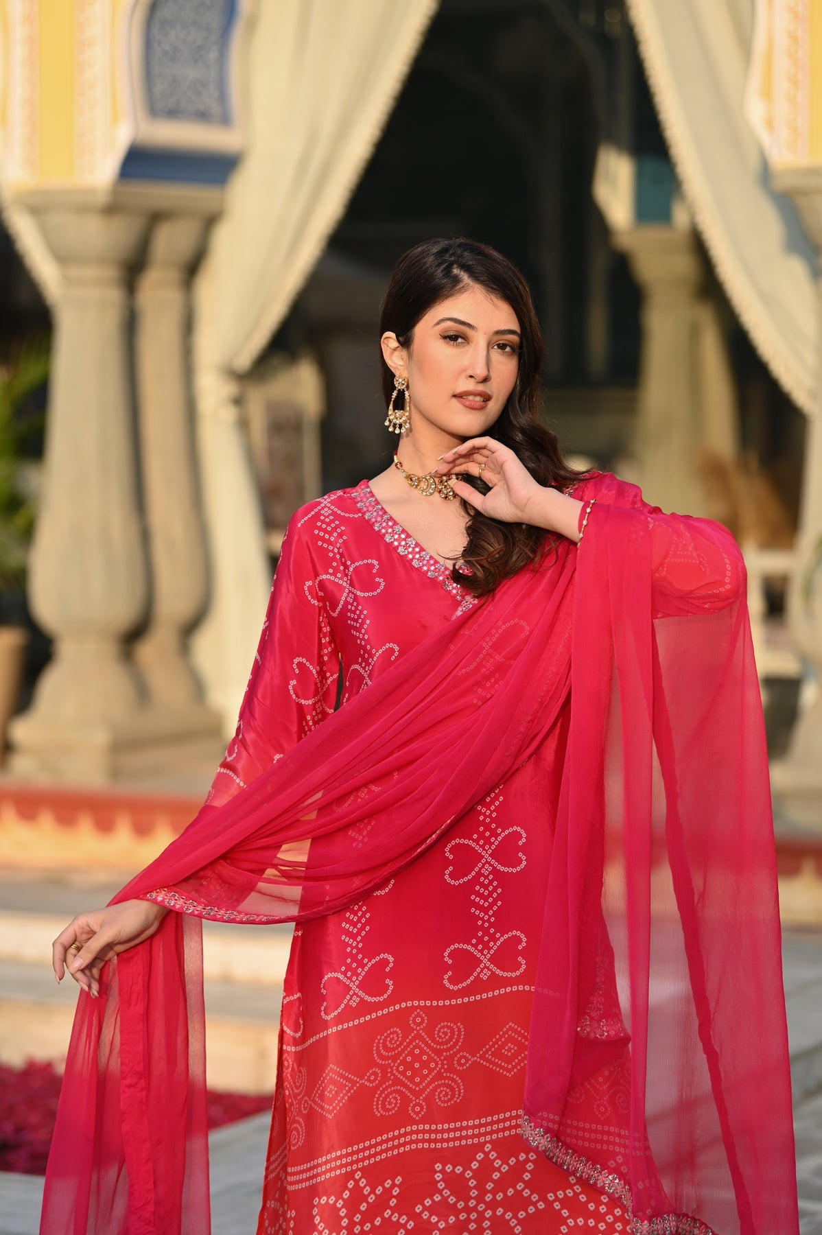 Kashish Peach Graceful Beauty Dress