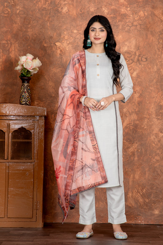 Kavya White Timeless Formal Dress