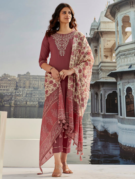 Monika Brown Luxe Fall Dress