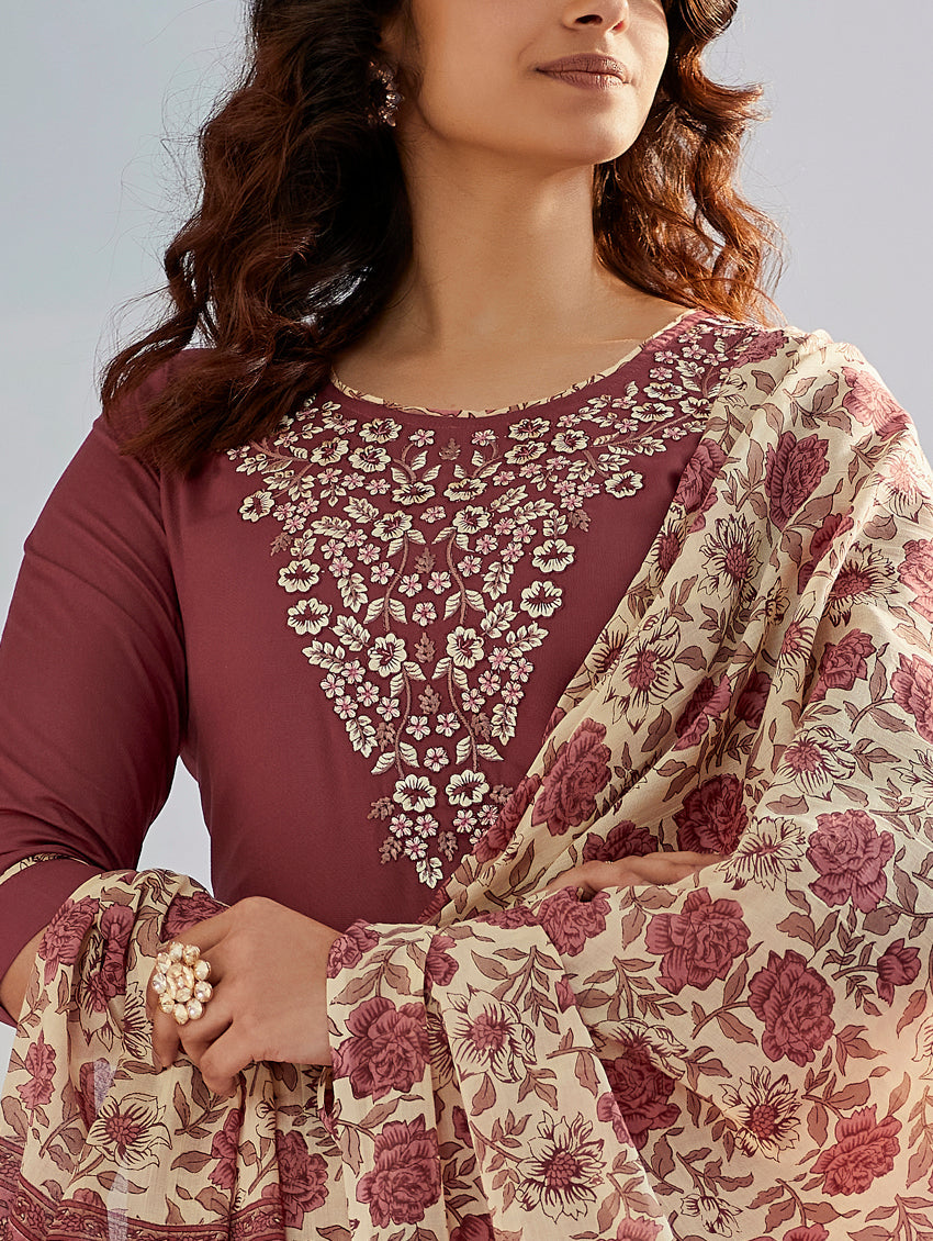 Monika Brown Luxe Fall Dress