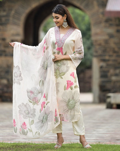 Sonika White Elegant Summer Dress