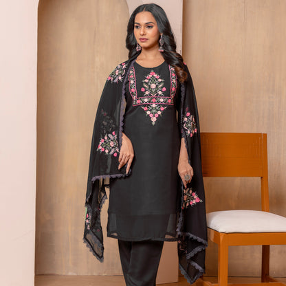 Shuchi Black Sleek Little Black Dress