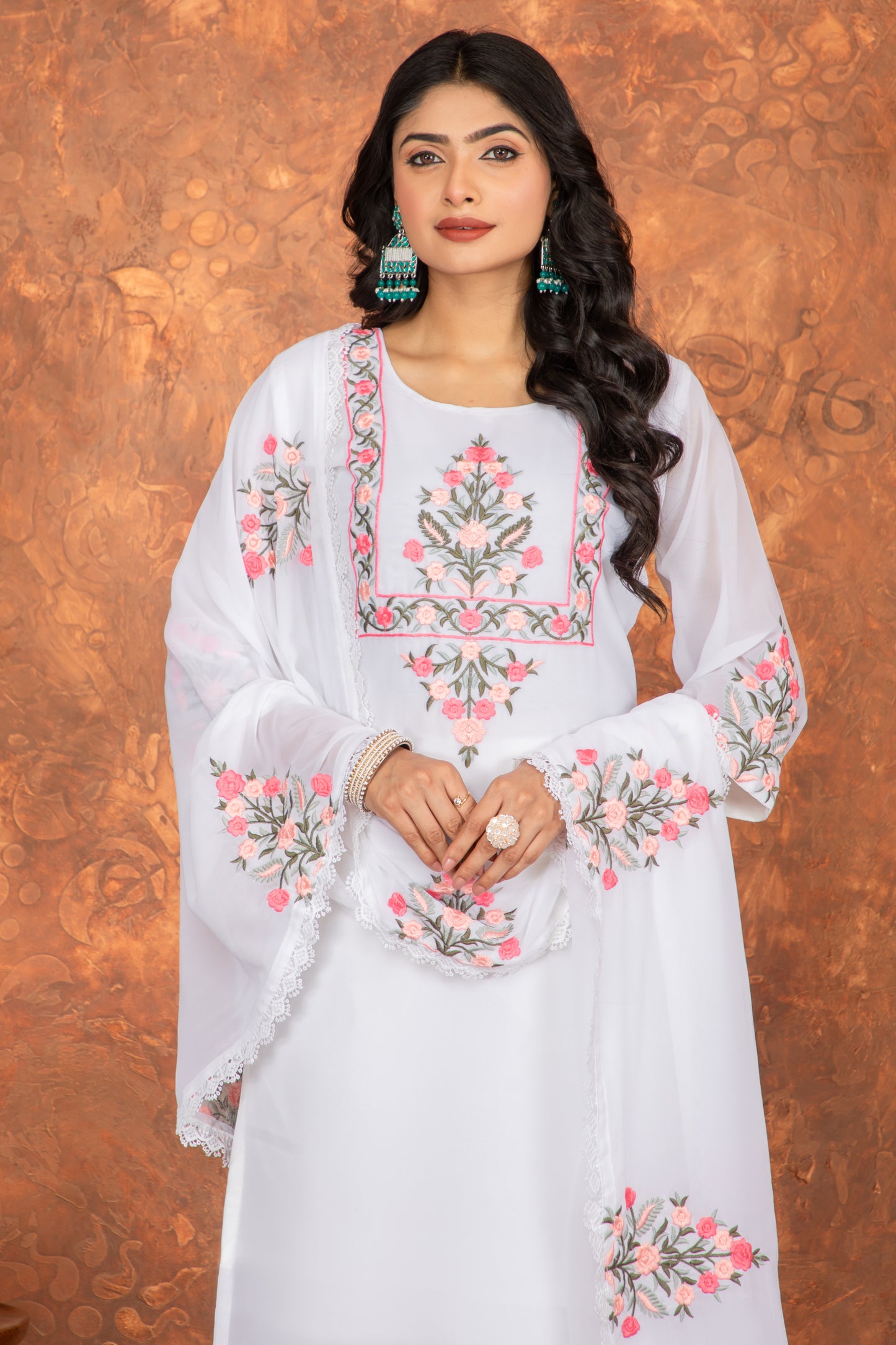 Shuchi White Minimalist Evening Dress