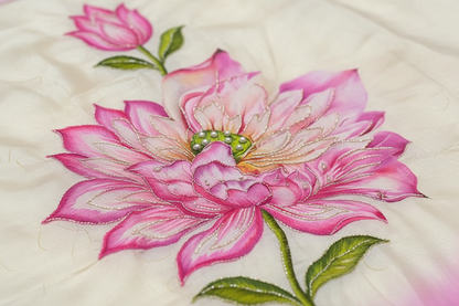 Chanderi fabric detail