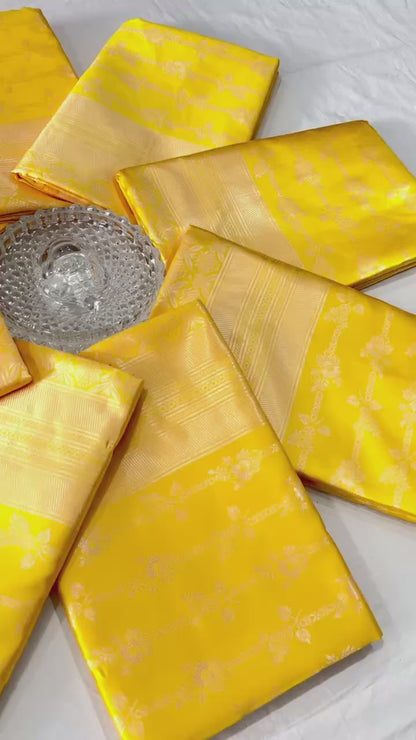 Luxurious Honey Rich Pallu Saree with Exclusive Jacquard Work