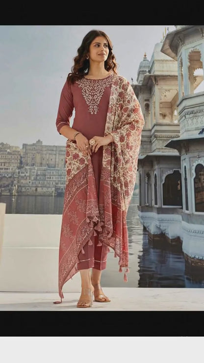 Monika Brown Luxe Fall Dress