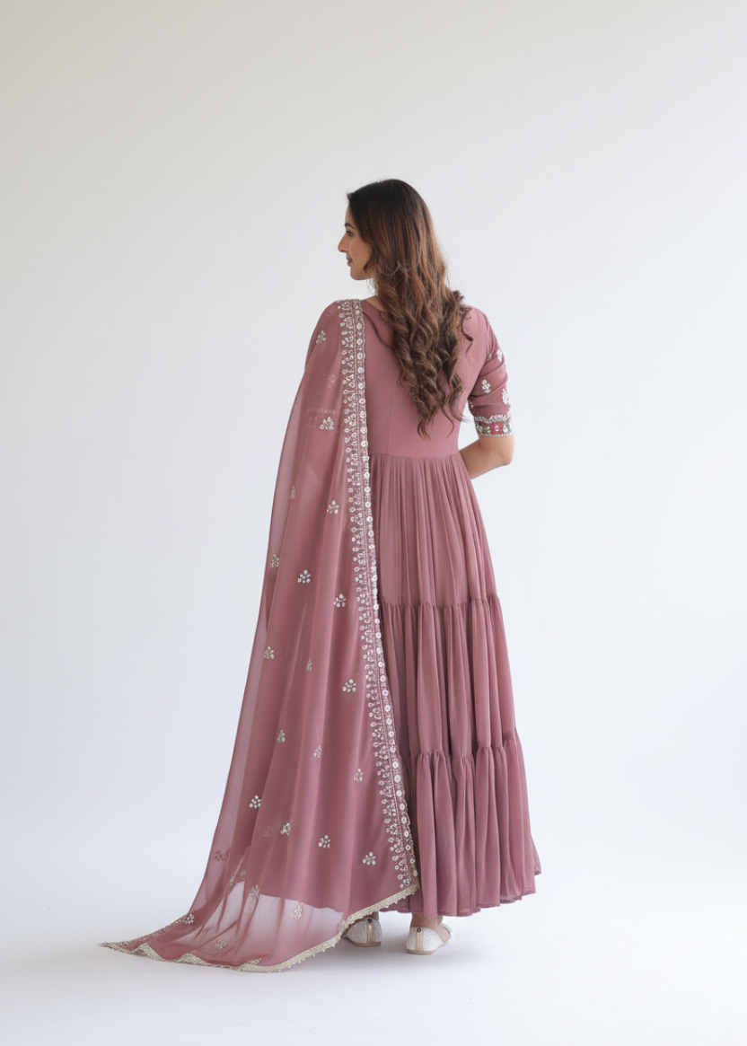 Professional studio back view photography